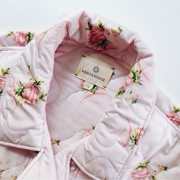 Rentrayage Melba Roses Floral Quilted Bomber Jacket - Picture 9 of 11